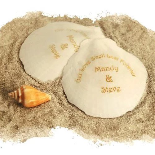 Personalized Seashells Wedding Favours